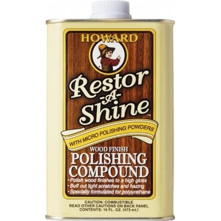HOWARD PRODUCTS Howard Products RS0016 16 Oz Restor-A-Shine Wood Finish Polishing Compound RS0016